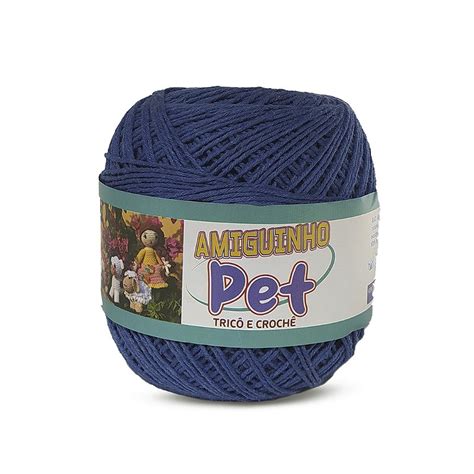 Linha Amigurumi Amiguinho Pet M Cor Azul Royal Carmenn Barbantes