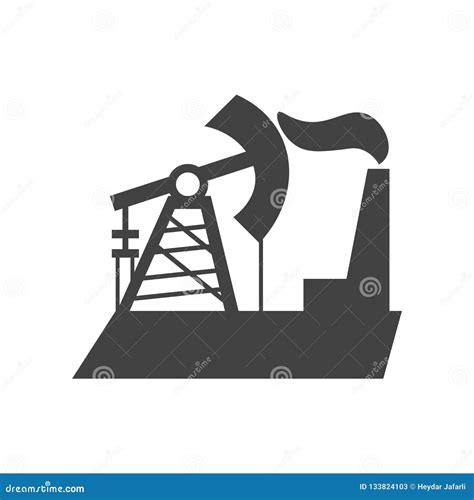 Muestra Y Símbolo Del Vector Del Icono De Los Combustibles Fósiles