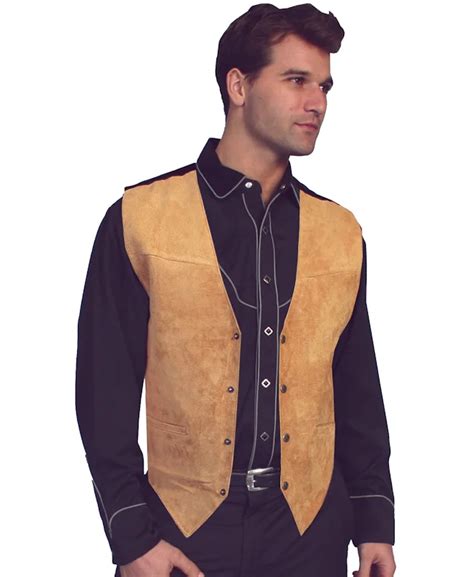 Mens Leather Western Vests Categories • The Wild Cowboy