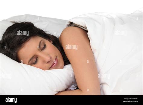 Woman Sleeping Peacefully Stock Photo Alamy