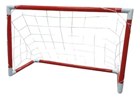 Arco De Futbol Encastrable Red Pelota Inflador 79x50x42 Niño Cuotas