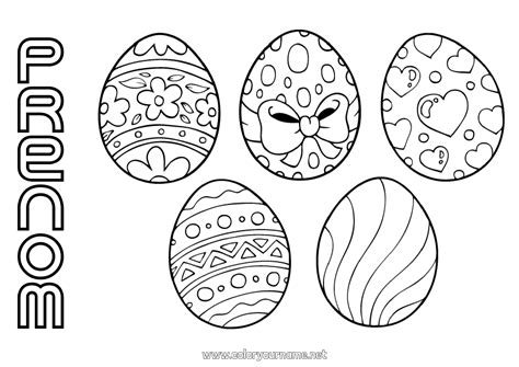 Coloriage N Activit S Enfants Oeufs De P Ques P Ques