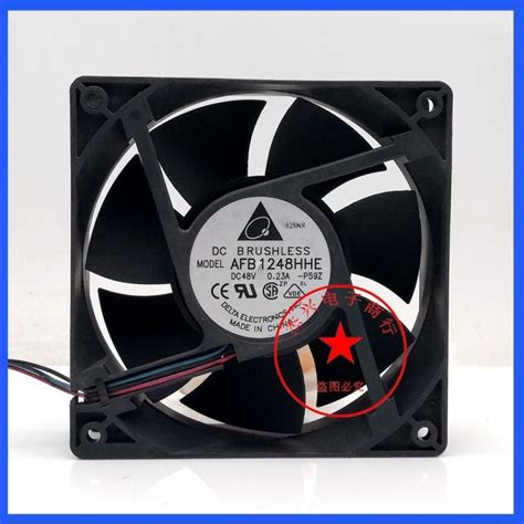 Delta AFB1248HHE ROO 48V 12038 0 23A 12CM Stop Alarm Inverter Fan