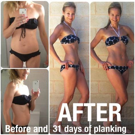 Before And After 31 Days Of Planking 30 Day Plank Challenge Fitness Inspiration Fitness Body