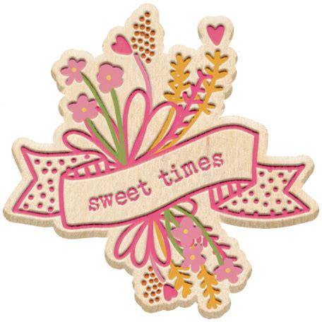 Good Life Oct 21 Flowers Sweet Time Wood Graphic By Marisa Lerin