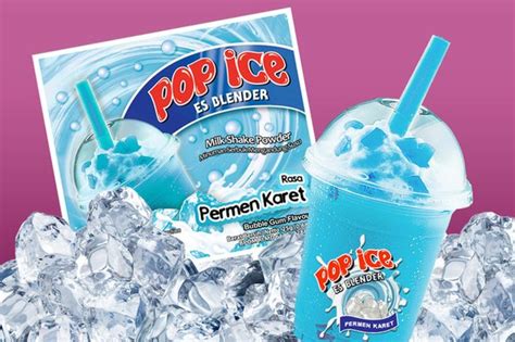 Jual Pop Ice Aneka Rasa Minuman Es Blender Gr Murah Bubble Gum Permen