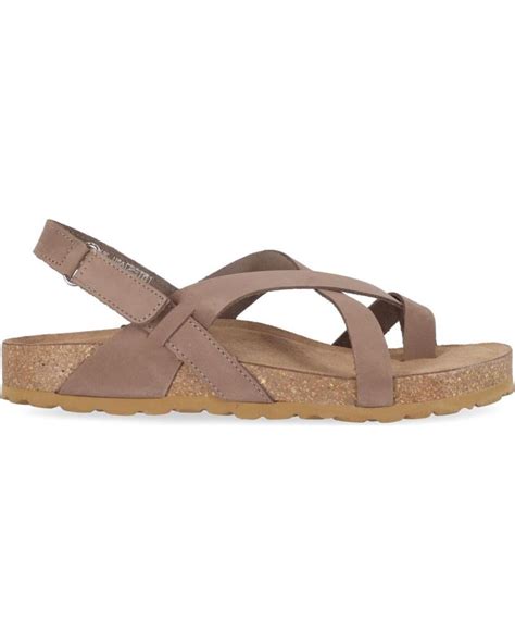 Sandalias De Mujer Chika Palmar Marron Brown