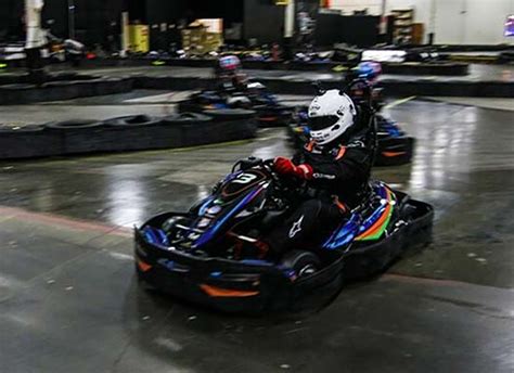 Charlotte: Kart racing at Victory Lane Indoor Karting (8 min ...