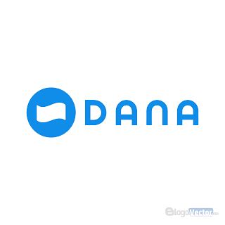 the logo for dana is shown in blue