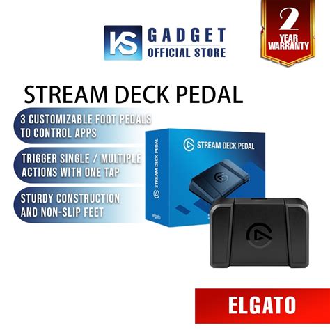 Elgato Stream Deck Pedal Customizable Foot Pedals To Control Apps