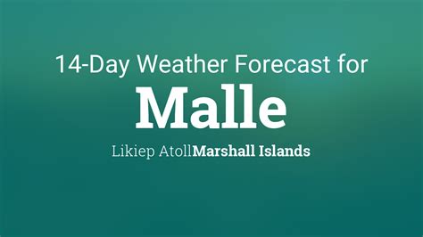 Malle, Marshall Islands 14 day weather forecast