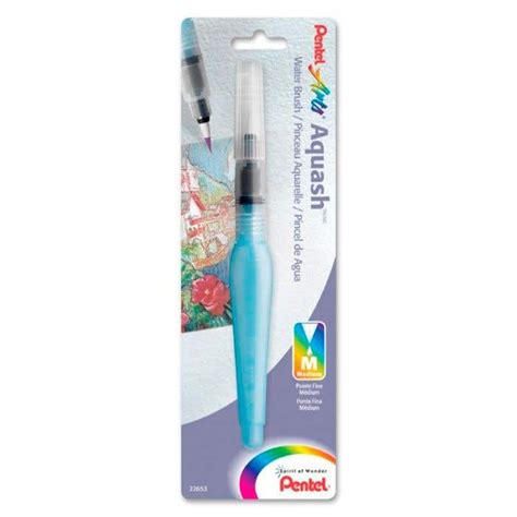 Pincel Recargable Aquash Brush Punta Media Pentel Nacional Librer A