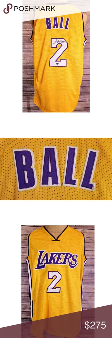 Nba Lakers Lonzo Ball Autographed Jersey 2 Wcoa Autograph Jersey