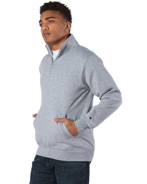 Champion Adult Powerblend® Quarter Zip Pullover Alphabroder