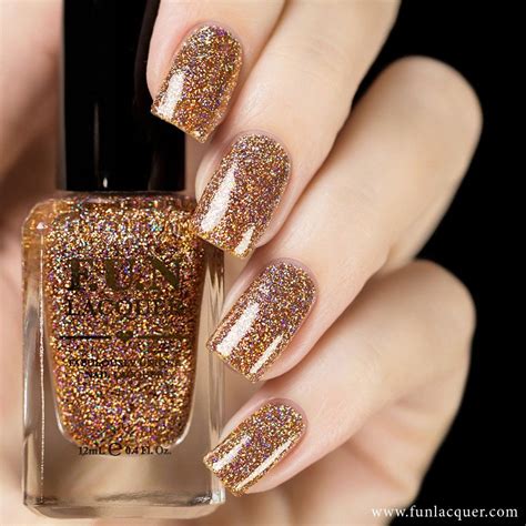 This Nail Polish Of Copper Rose Glitter Will Make Your Nails Give You Praise This Polish Can Be