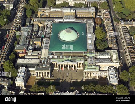 Vista aérea del Museo Británico en el Bloomsbury de Londres Fotografía