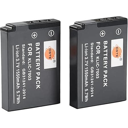 Amazon Kodak Klic Li Lon Rechargeable Battery Digital