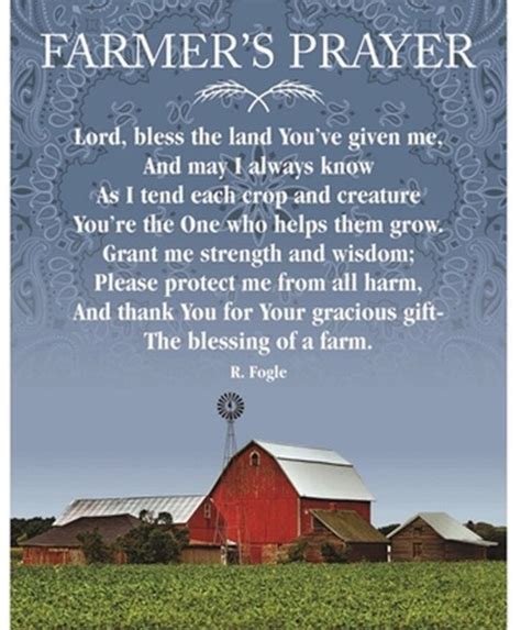 Farmers Prayer The Blessing Of A Farm House Garden Flag Gift Etsy