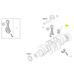 Jogo Bronzina Biela STD Para Iveco Tector 500055464 VPereck Peças