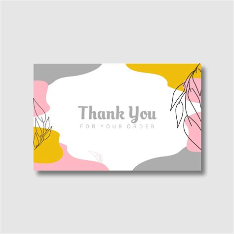 Thank You Card Template