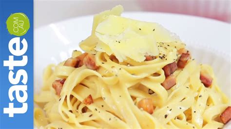 How To Make Fettuccine Carbonara Au Youtube