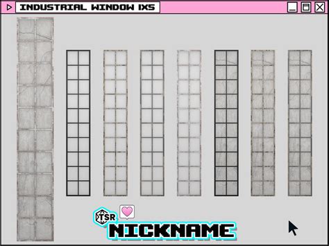 The Sims Resource - industrial window 1x5