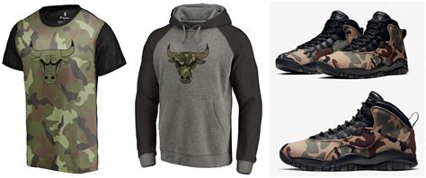 Air Jordan 10 Woodland Camo Bulls Shirts and Hoodies Match ...