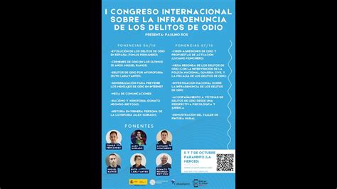 I Congreso Internacional Sobre La Infradenuncia De Los Delitos De Odio