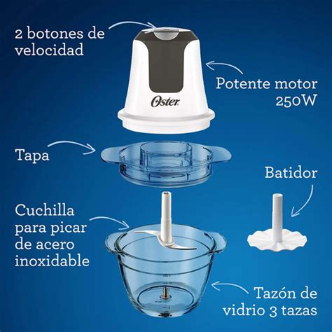 Procesadora Mini Chopper Oster Osfpstfp Color Blanco Openfactory