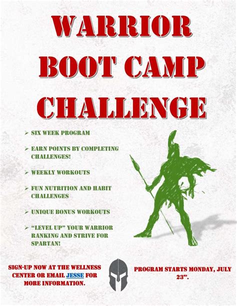 Boot Camp Challenge Flyer - Normandale Lake Office Park