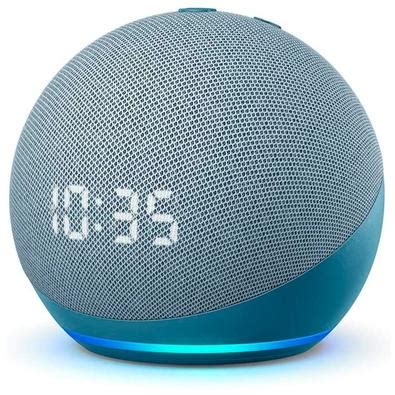 Echo Dot Gera O Rel Gio E Alexa Amazon Smart Speaker Azul