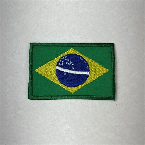 Bandeira Do Brasil Bordado Aplique Patch Termocolante Shopee Brasil