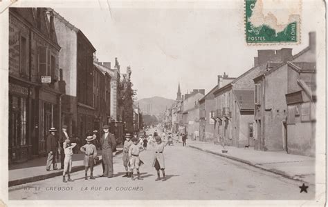 Le Creusot Rue De Couches Vue Depuis La Rue Victor Hugo En Direction