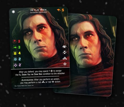 Kylo Ren Tie Silencer X Wing Second Edition Custom Alt Card Etsy