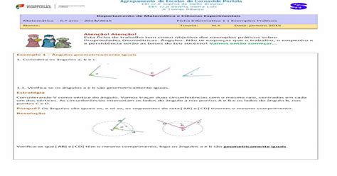 Departamento De Matem Tica E Ci Ncias Experimentais Pdf