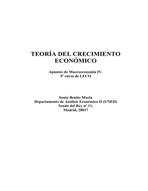 Modelo neoclásico de crecimiento