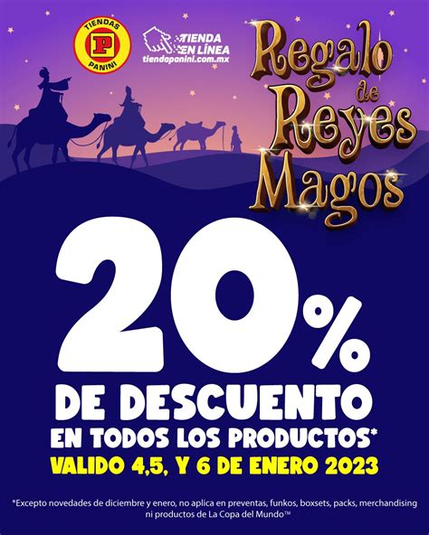 Promoción Panini Reyes Magos 20 de descuento en todos los productos