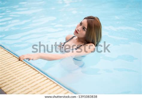 Sexy Beautiful Women Wearing White Bikini Stock Photo Shutterstock