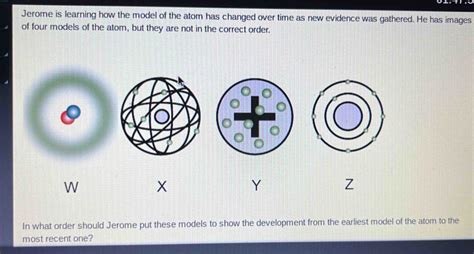 Jerome Is Learning How The Model Of The Atom Has Changed Over Time As