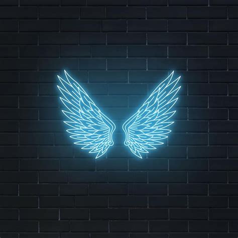 Angel Wings Neon Sign Glitzy Glamorous Stylish These Are Just A