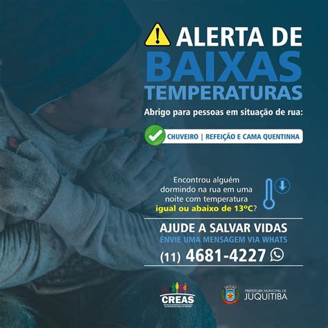 Prefeitura Municipal De Juquitiba Alerta Para Baixas Temperaturas Nos