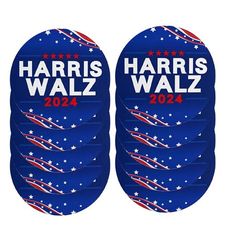 Ysaboxs Pc Kamala Harris Waltz Button Pins Harris Walz Tim