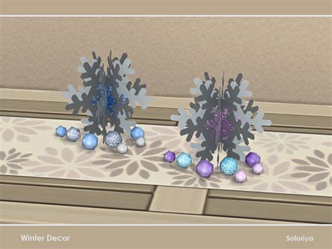 The Sims Resource Winter Decor Snowflake