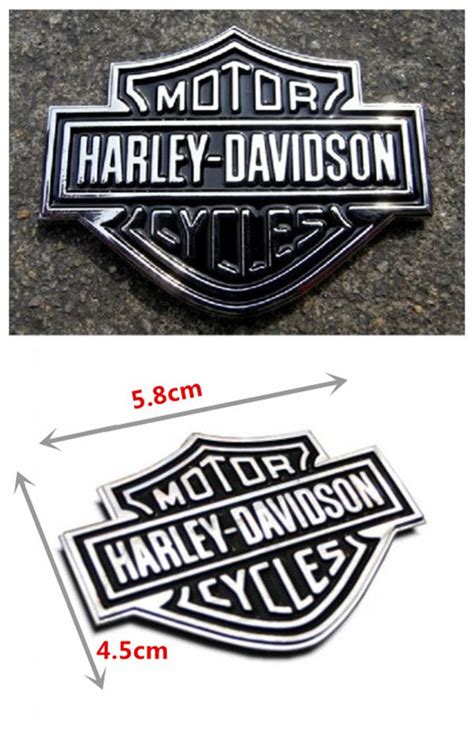 Harley Davidson Chrome Motorcycle Body Tank Emblem Badge Logo 3D Metal