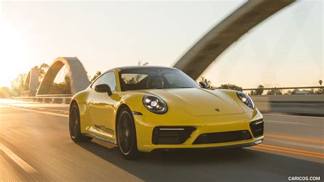 Porsche 911 Carrera T | 2023MY (Color: Racing Yellow) | Front Three-Quarter