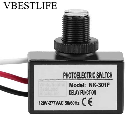 120V 277V AC Light Sensor Photoelectric Switch Control Automatic On Off