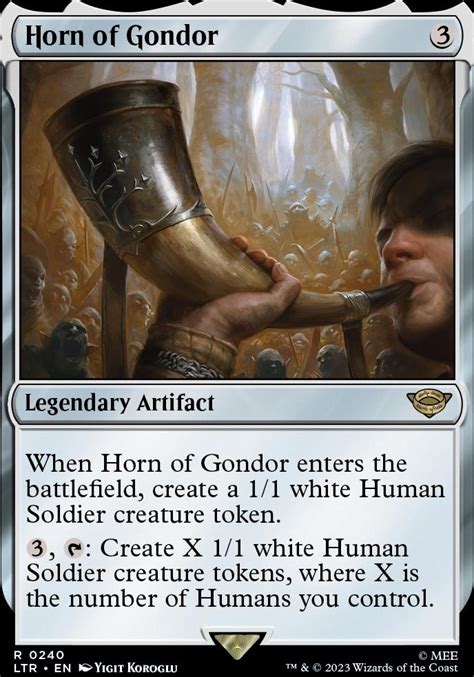 Horn Of Gondor The Lord Of The Rings Tales Of Middle Earth Modern Card