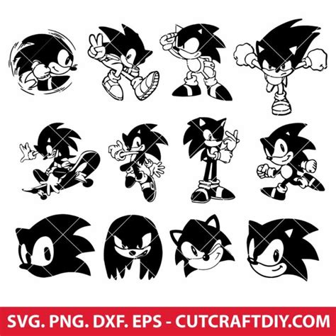 Sonic The Hedgehog Svg Sonic Svg Bundle Sonic Svg Png Dxf Eps Cut