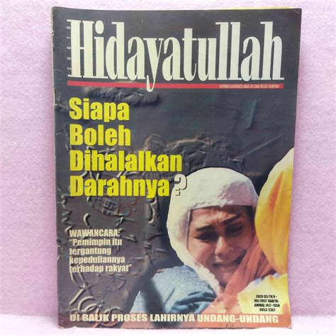 Jual Majalah Suara Hidayatullah Edisi Th X Juli Shopee