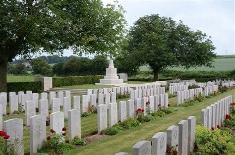 Fifteen Ravine British Cemetery Nord France Ww1 A